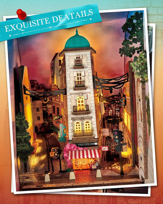 Urban Street Scene Book Nook DIY