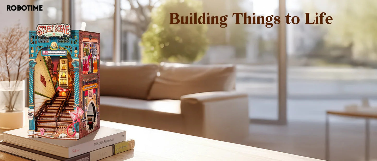 Urban Street Scene Book Nook DIY