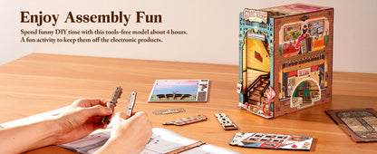 Urban Street Scene Book Nook DIY