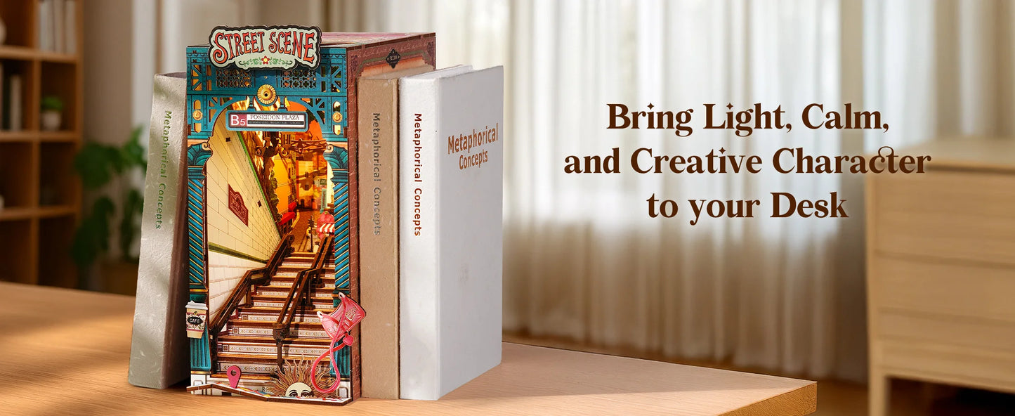 Urban Street Scene Book Nook DIY