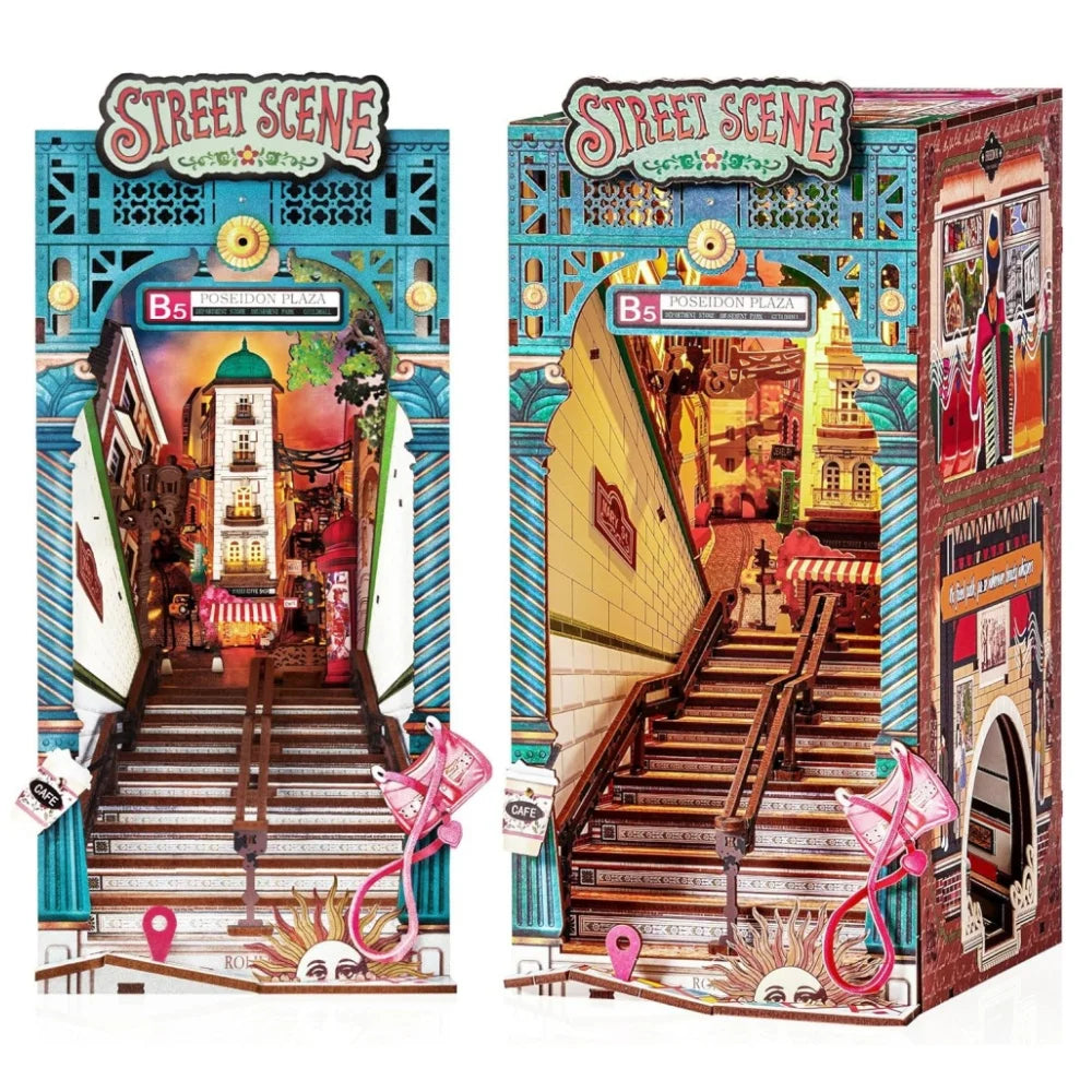 Urban Street Scene Book Nook DIY