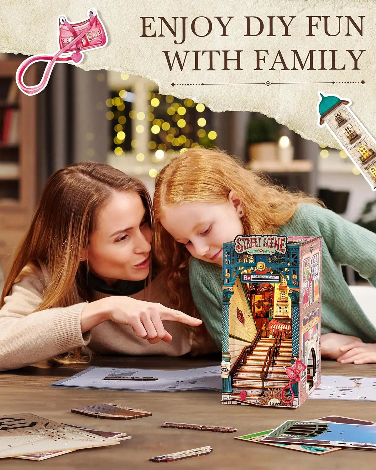 Urban Street Scene Book Nook DIY