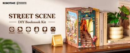 Urban Street Scene Book Nook DIY