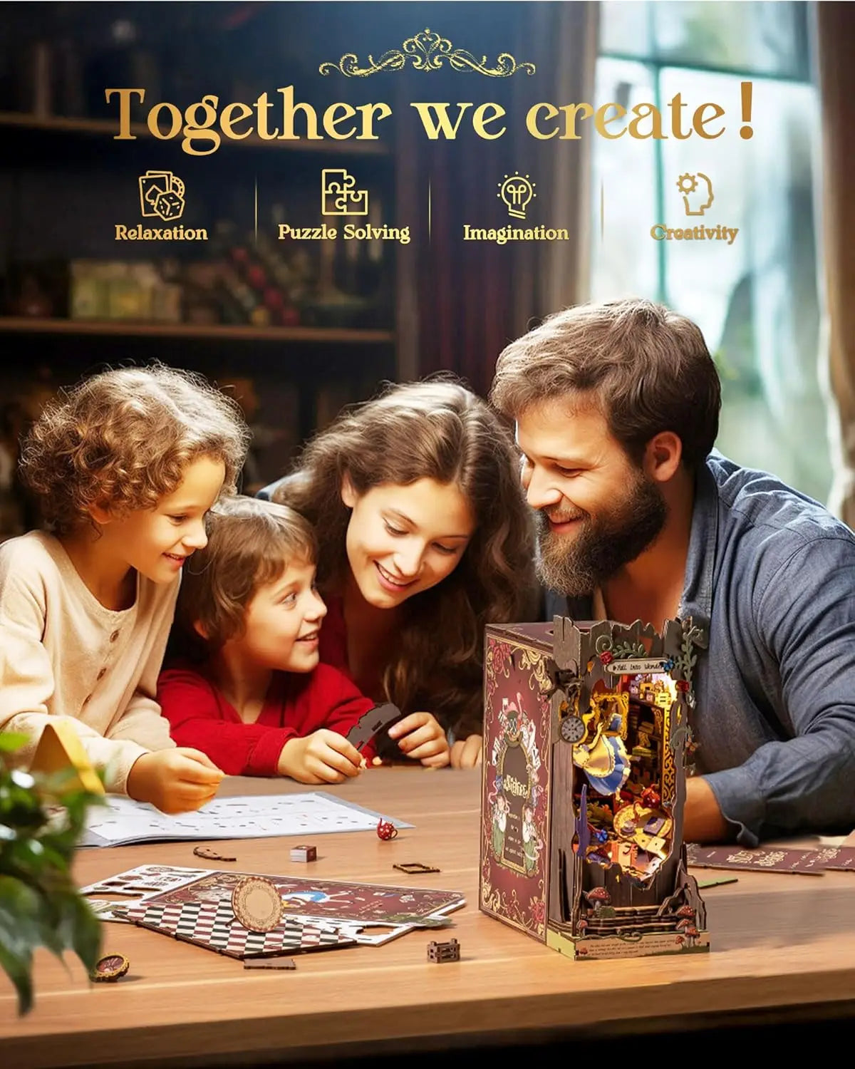 Alice In Wonderland Inspired Book Nook Kit