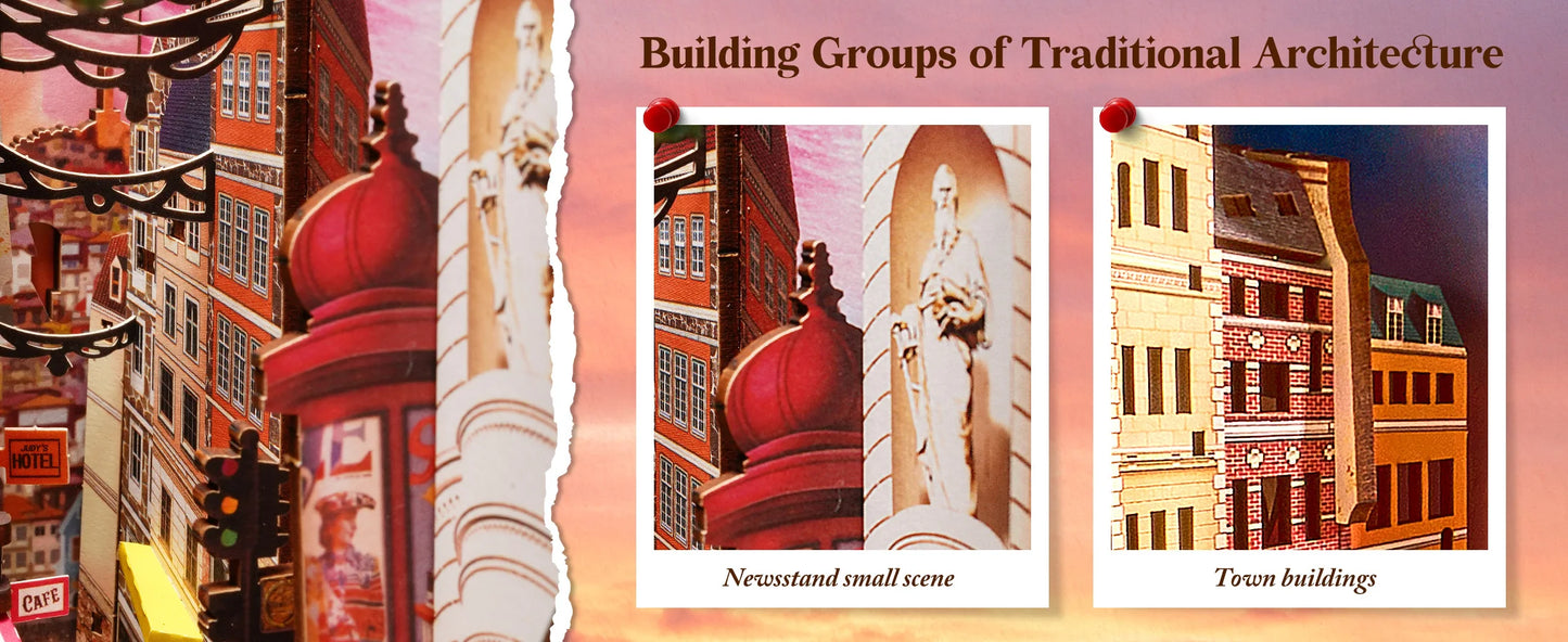 Urban Street Scene Book Nook DIY