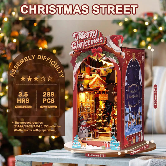 Christmass Street Book Nook DIY