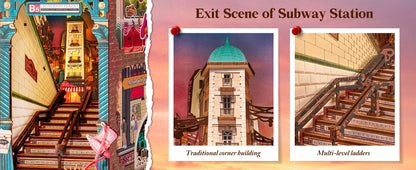 Urban Street Scene Book Nook DIY