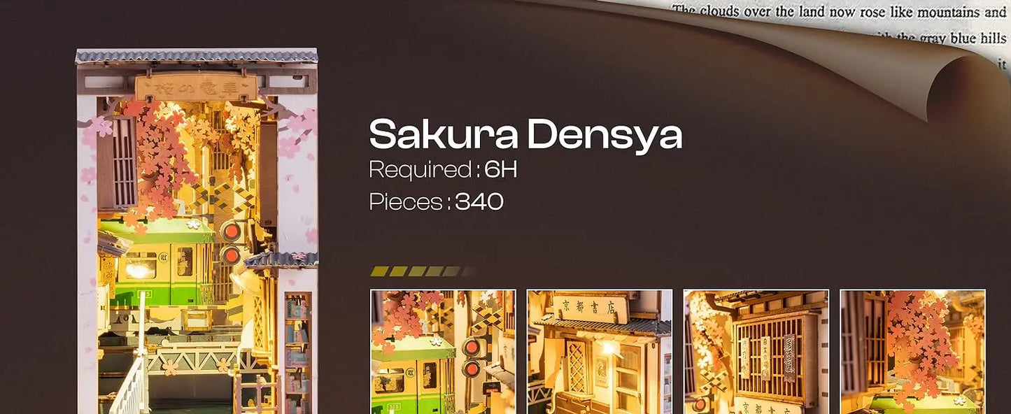 Japanese Sakura Densy Book Nook Kit