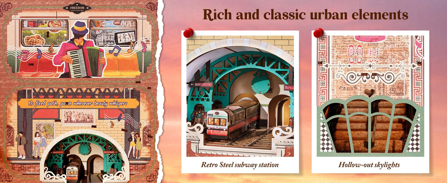 Urban Street Scene Book Nook DIY