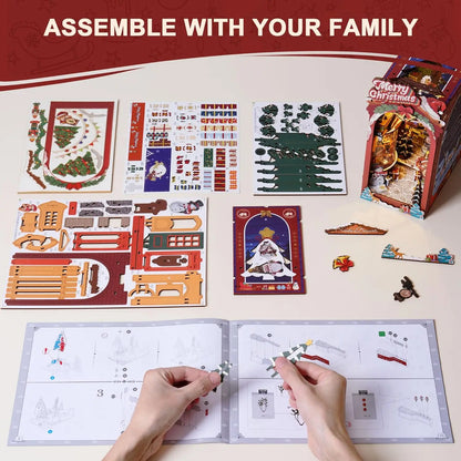 Christmass Street Book Nook DIY