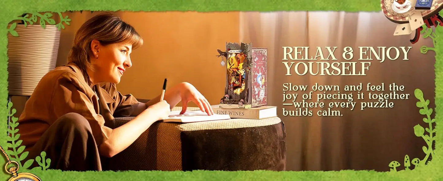 Alice In Wonderland Inspired Book Nook Kit