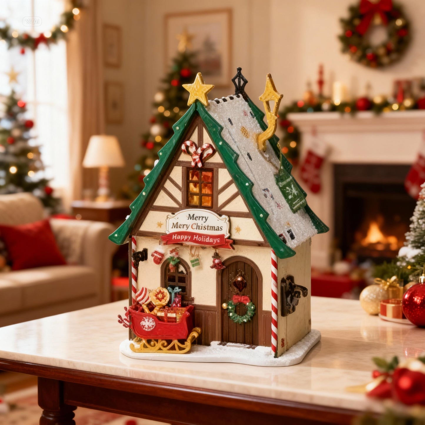 Christmas Mini House DIY